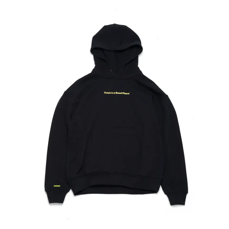 UNNA Slow Motion Hoodie Schwarz Bio-Baumwolle Unisex
