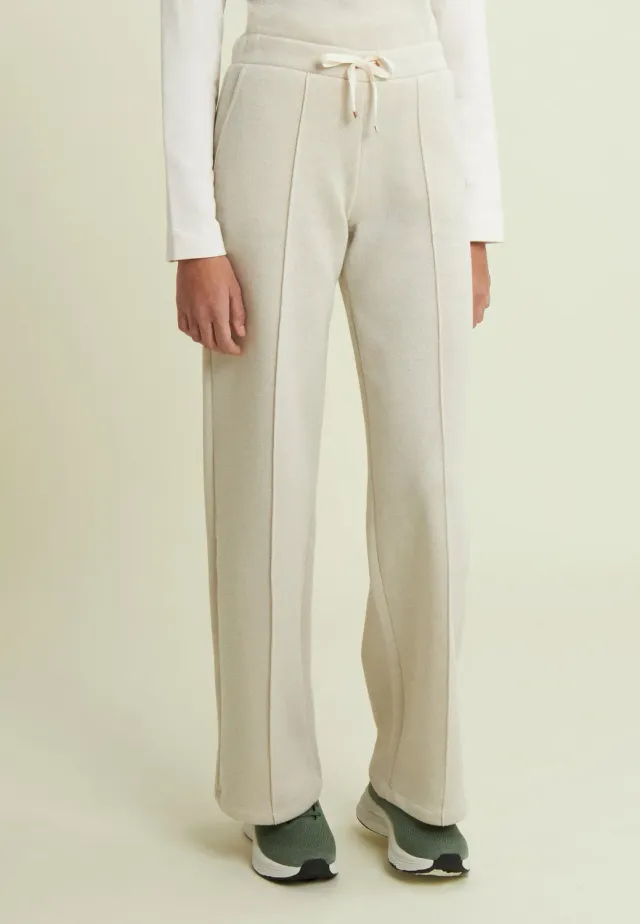 Freddy Damen Wide Leg Hose Mélange Lurex Chanterelle