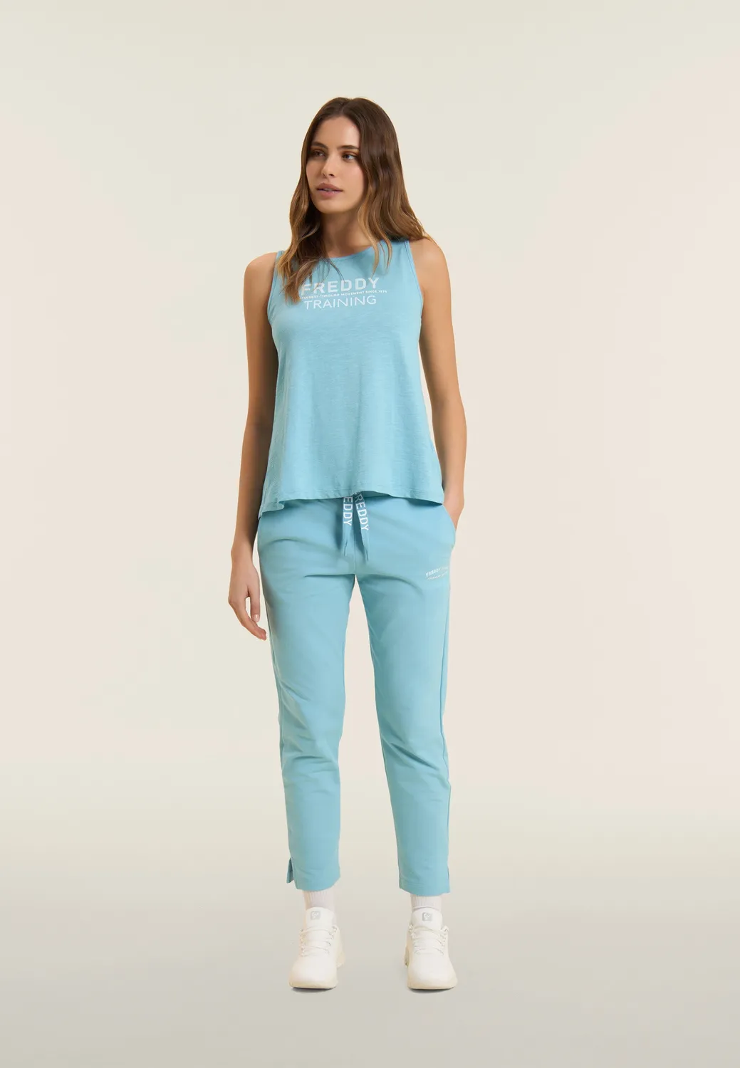 Freddy Training Tanktop Damen Flammgarn Glitzer
