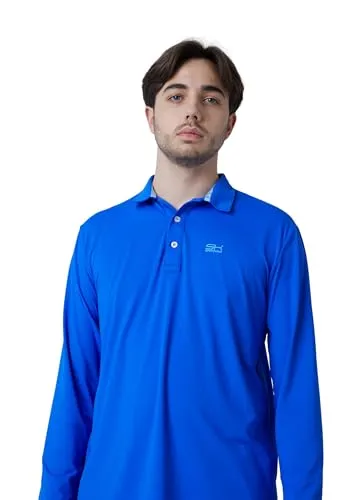 SPORTKIND Tennis Poloshirt Langarm Herren atmungsaktiv