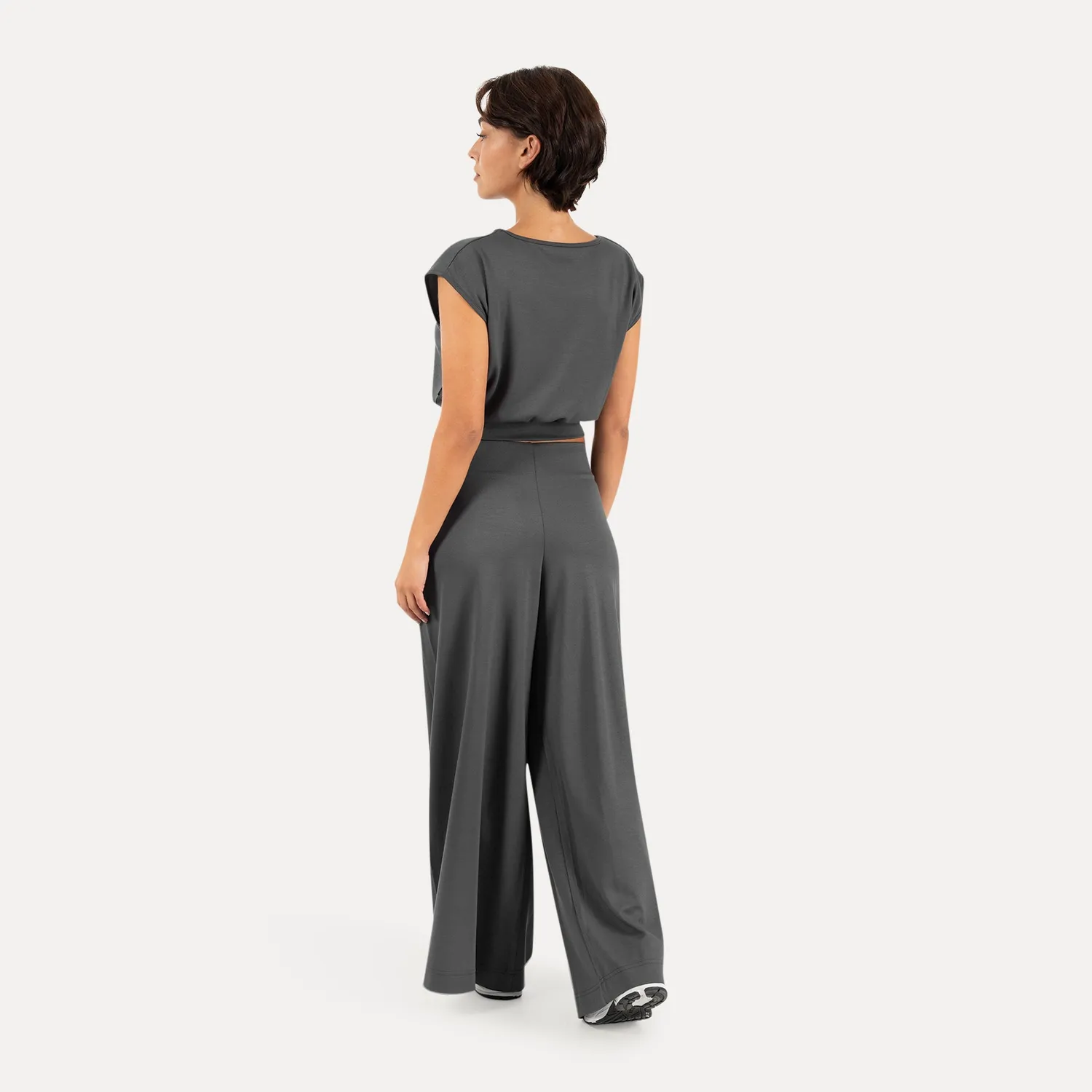Smilodox Sorea Vanea Damen Jogginghose Schwarz Loose Fit