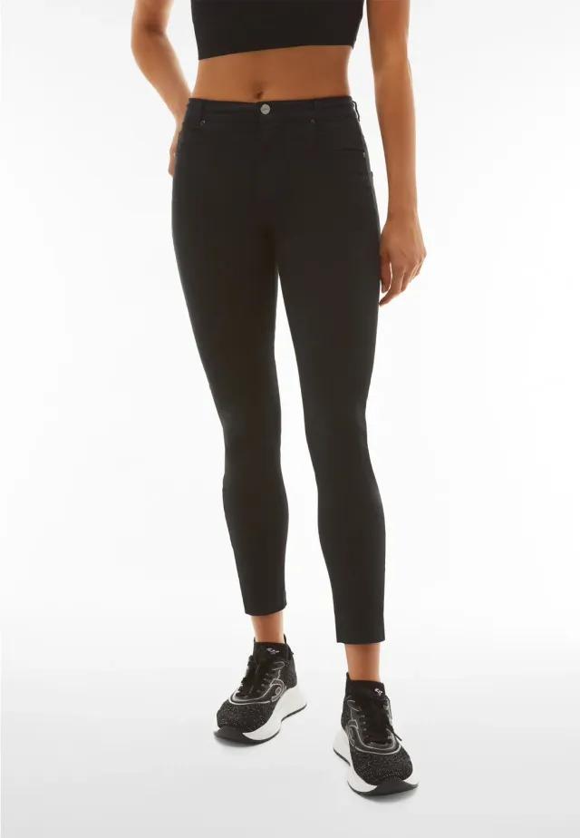 Freddy Black Skinny Hose Schwarz 5-Pocket Bio