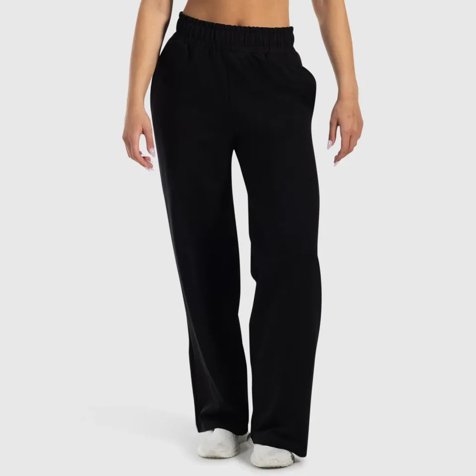 Smilodox Kanya Jogginghose Beige S weites Bein
