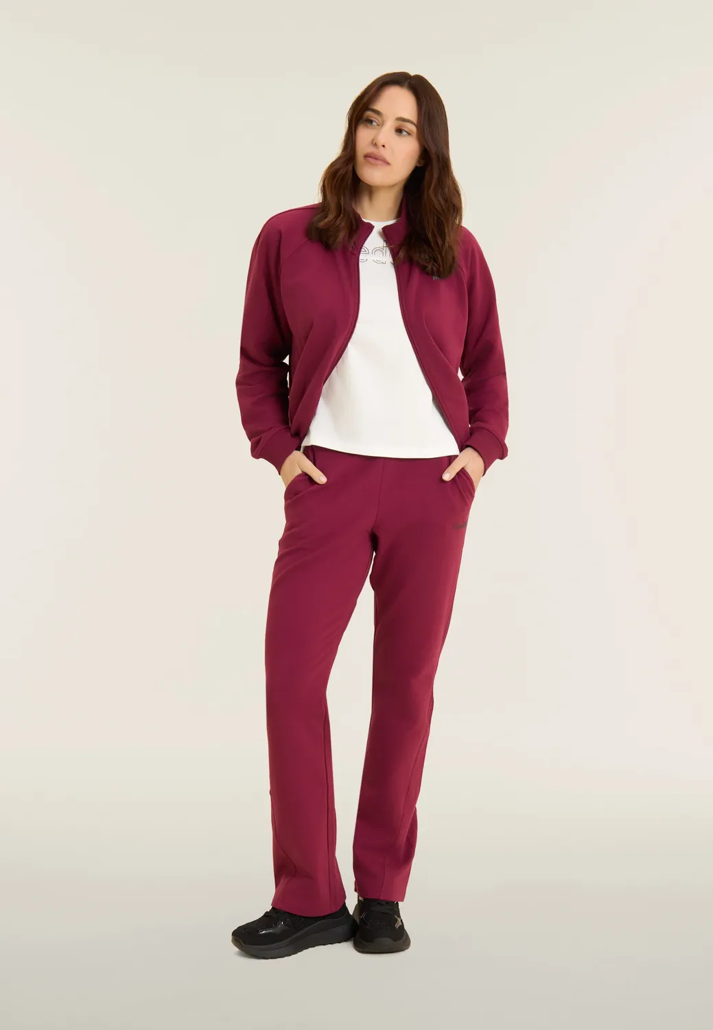 Freddy Boxy Cropped Full-Zip Sweatjacke schwarz