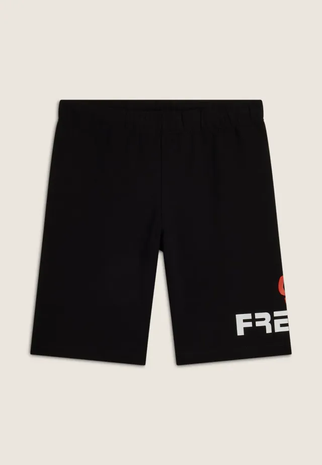 Freddy Kinder Shorts Schwarz Baumwolle Logo