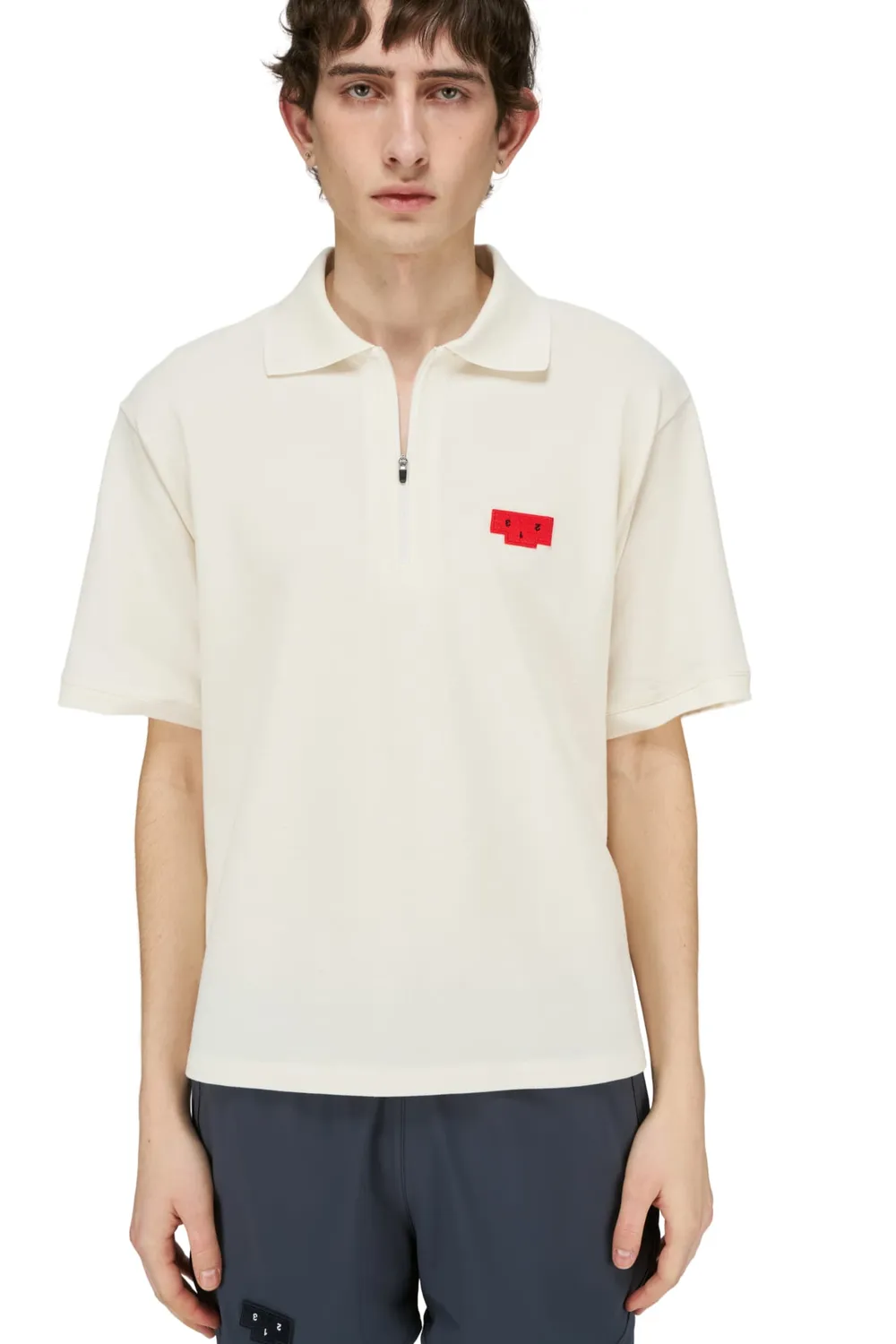 UNNA Polo Run Shirt Poloshirt Vanilla White Bio