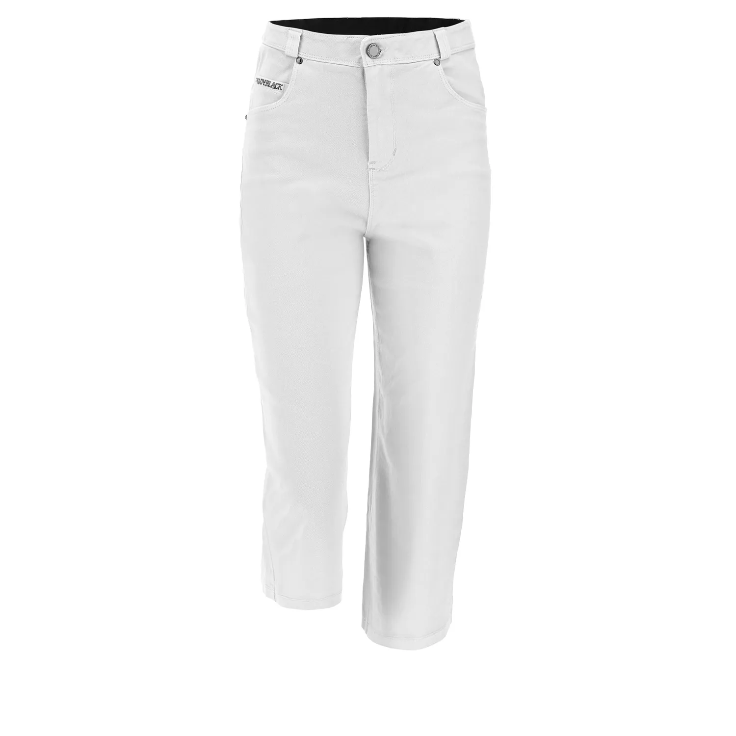 Freddy Black Caprihose Damen Weiß 3/4 Weites Bein
