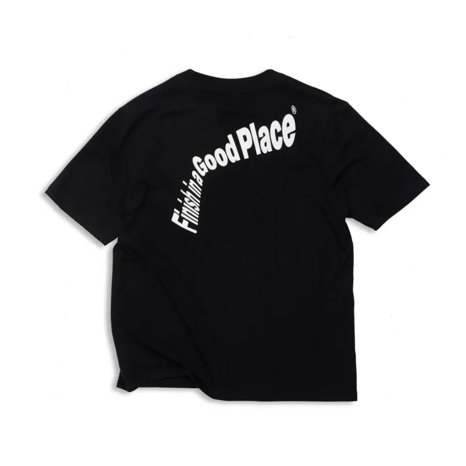 UNNA Skewed Tee W T-Shirt Damen Schwarz Bio-Baumwolle