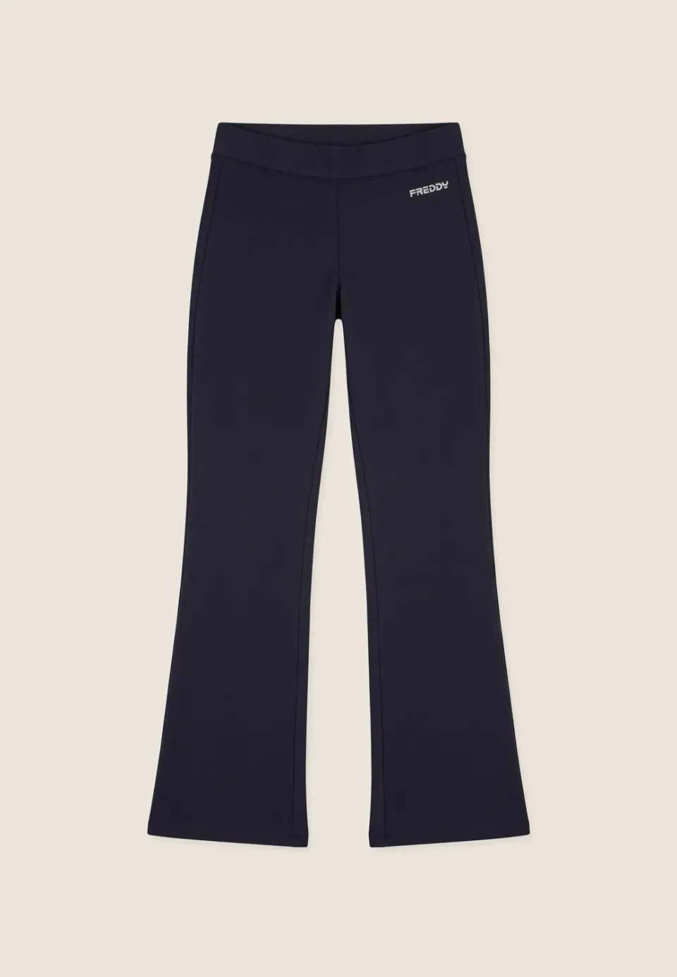 Freddy Flare Leggings Nero Sweat Seideneffekt