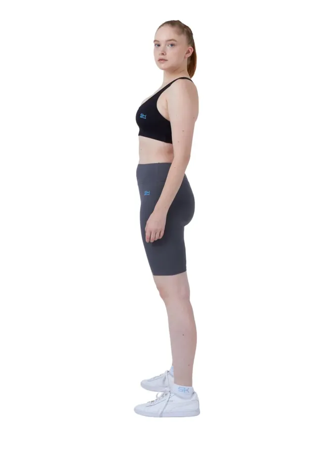 SPORTKIND Kurze Sport Leggings High Waist Shorts blickdicht