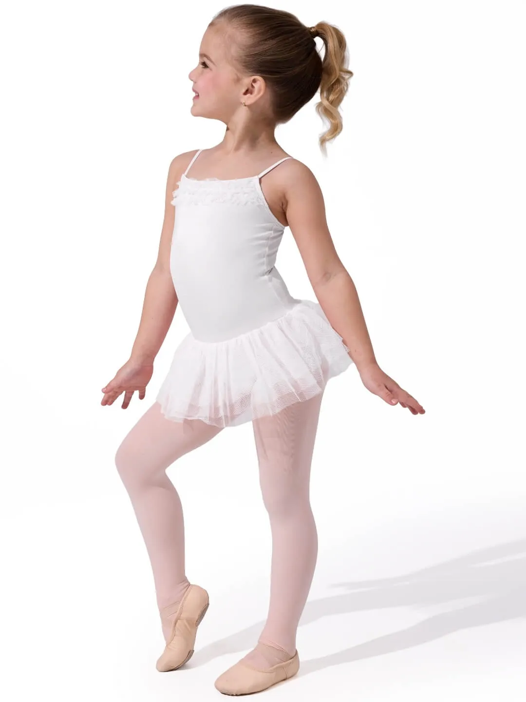 Capezio 11307C Ruffle Yoke Tutukleid Ballett Rosa