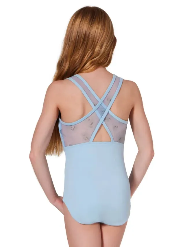 Capezio Coming Up Roses F12431C Kinder Ballettanzug Schwarz Mesh