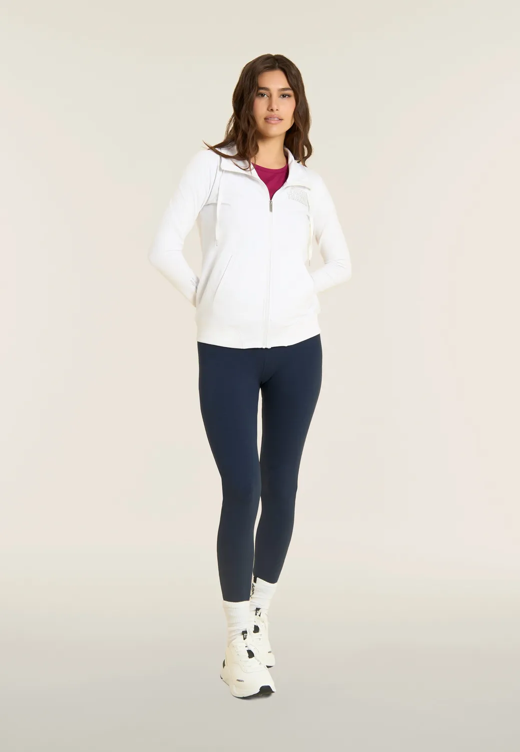 Freddy Sweatjacke Schwarz Full-Zip High-Neck Damen