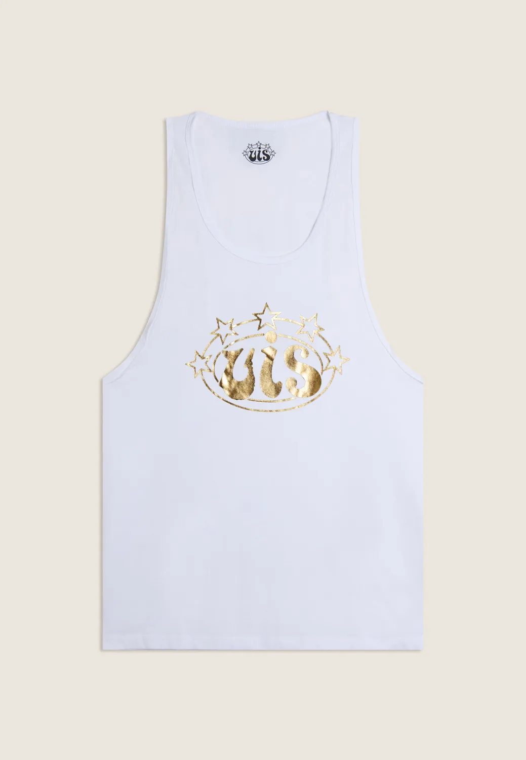 VIS Tank Top Herren Boxe schwarz-gold Baumwolle