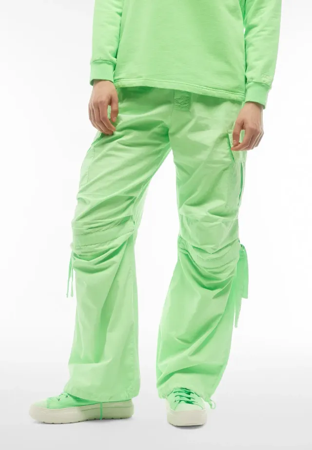 Freddy Cargo Popeline Hose Orange Pigment Dyed Kordelzug