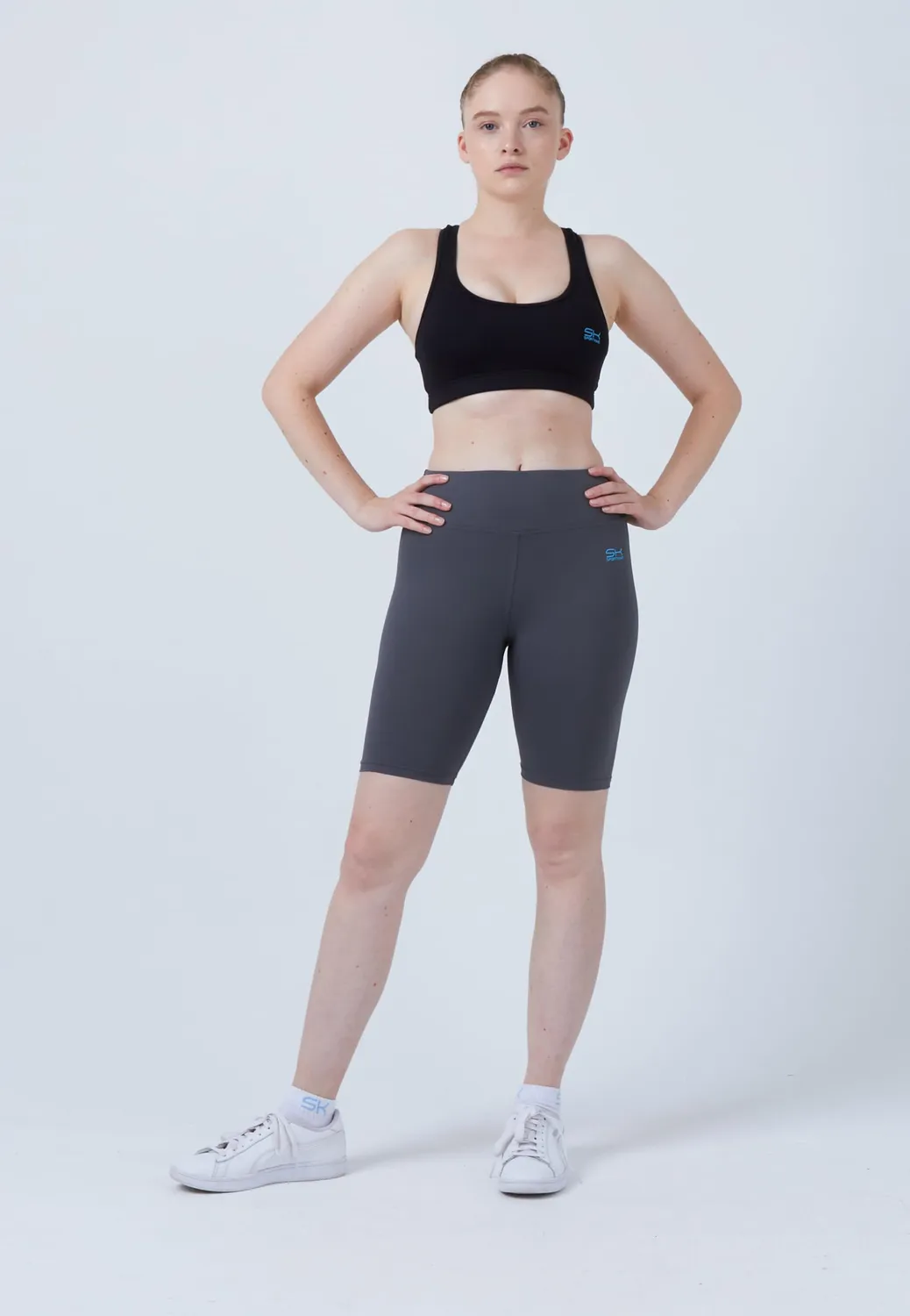 SPORTKIND Kurze Sport Leggings High Waist Shorts blickdicht