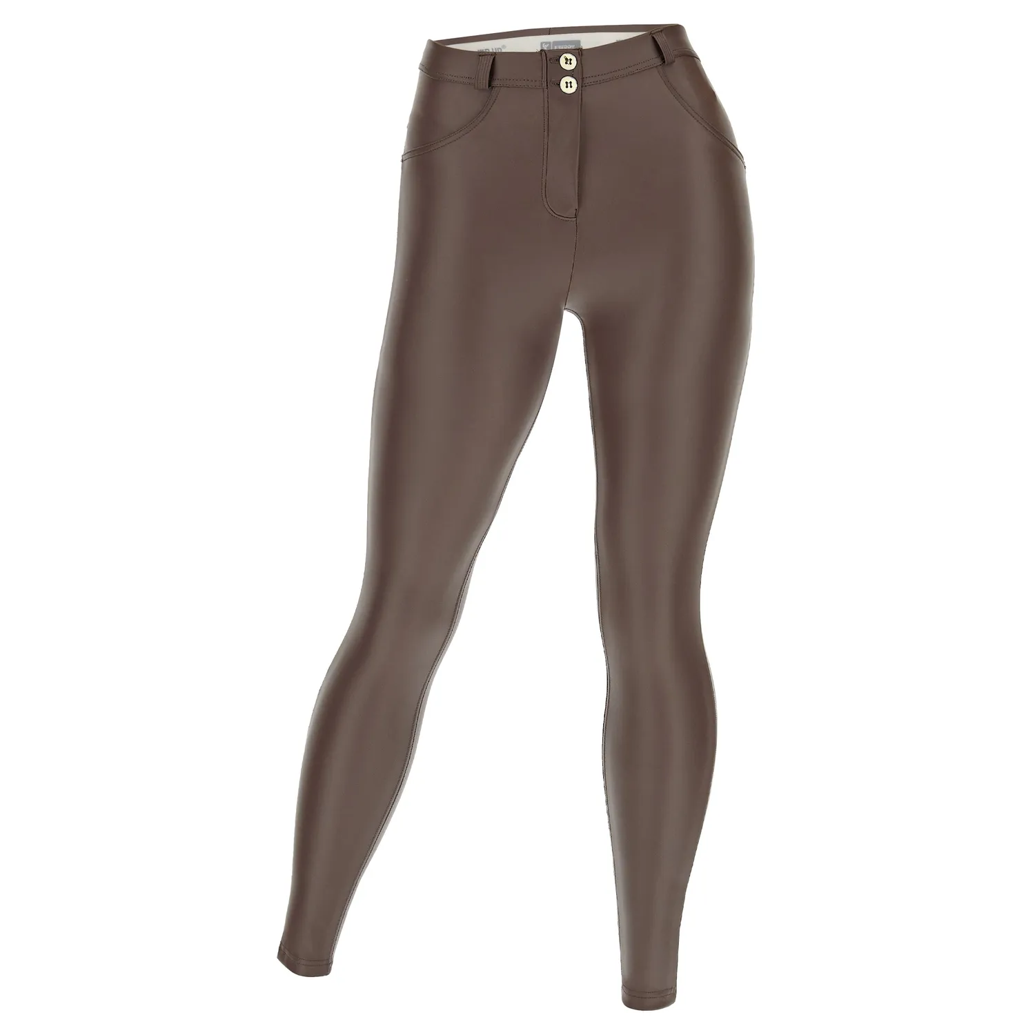 Freddy WR.UP Curvy Hose Kunstleder Schwarz Push-up