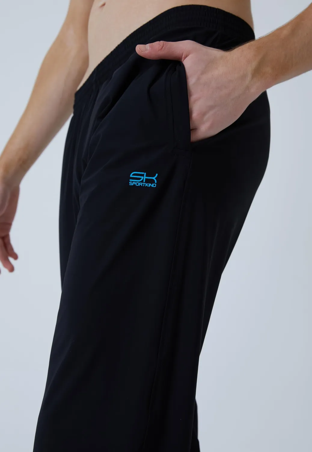 SPORTKIND Woven Trainingshose Sporthose mit Zip-Taschen