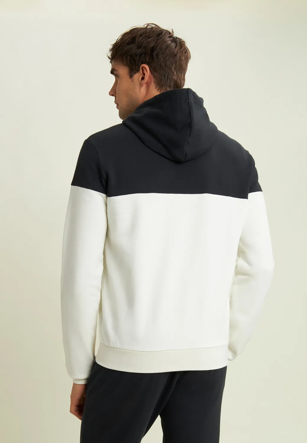 Freddy Colour Block Hoodie Turbulence-Black Baumwolle