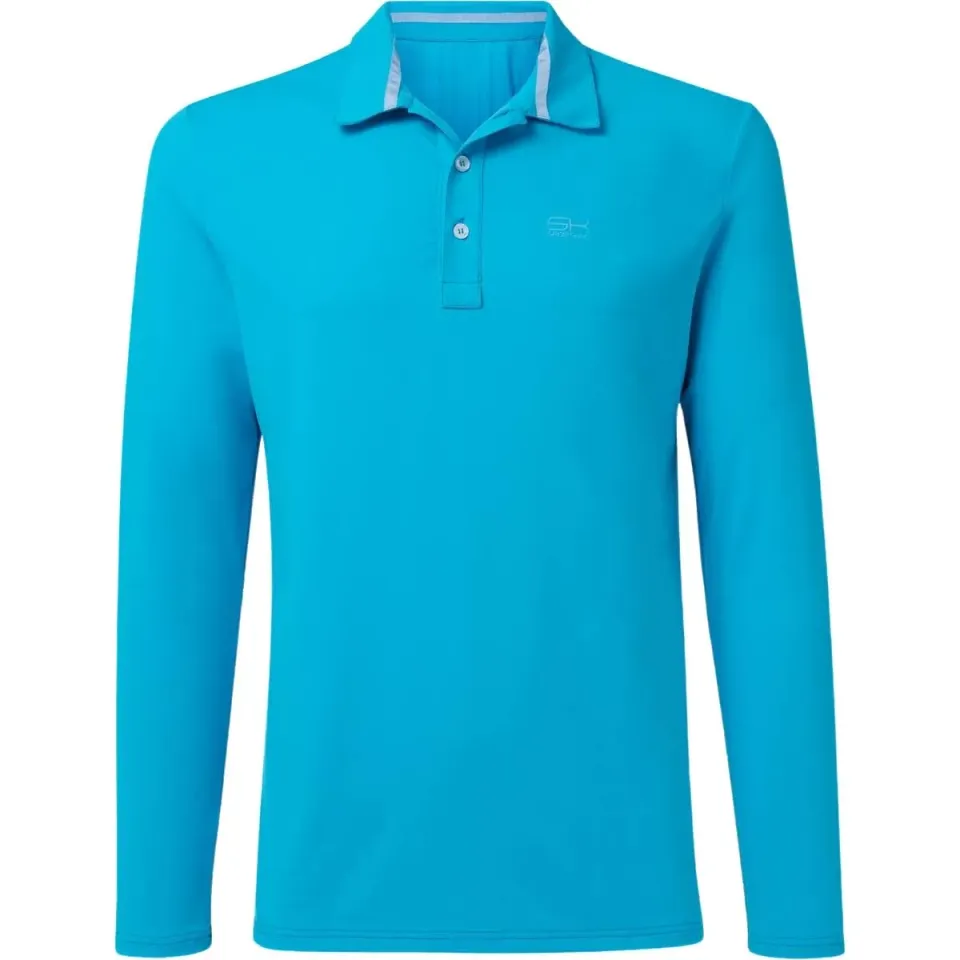 SPORTKIND Tennis Poloshirt Langarm Herren atmungsaktiv