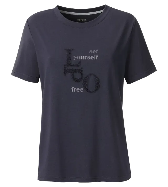 LPO Tizia T-Shirt Damen dunkelgrau Bio-Baumwolle