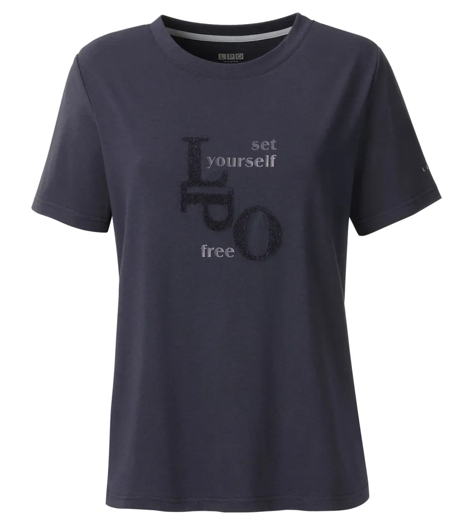 LPO Tizia T-Shirt Damen dunkelgrau Bio-Baumwolle