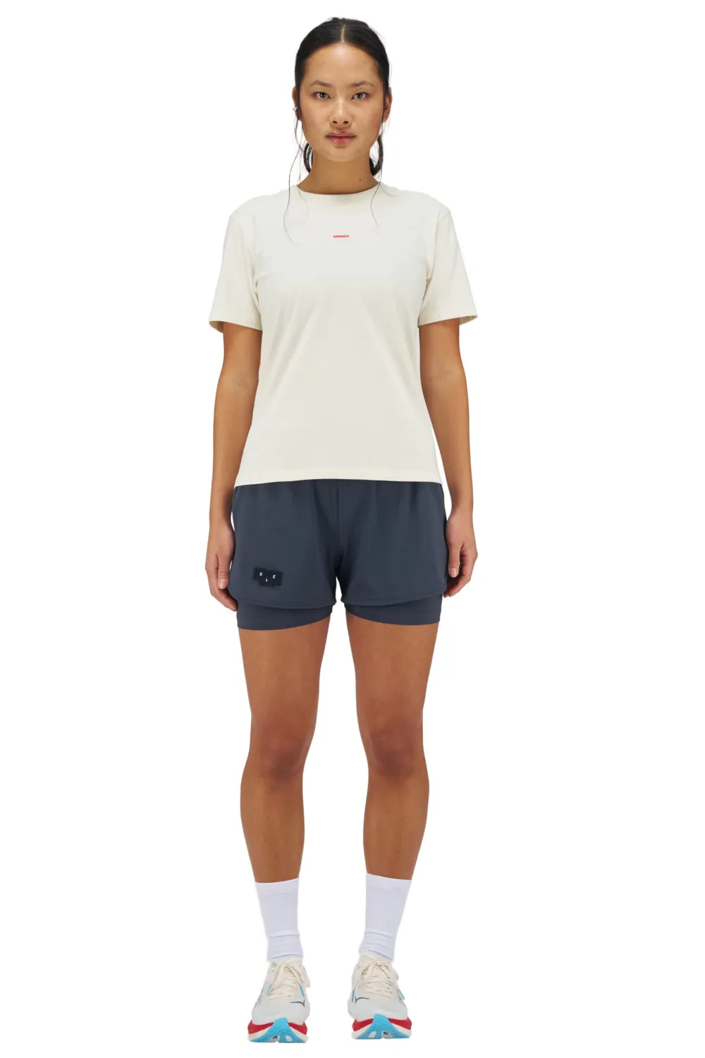 UNNA Flow Shorts 3" W Shorts Blue Grey ECONYL