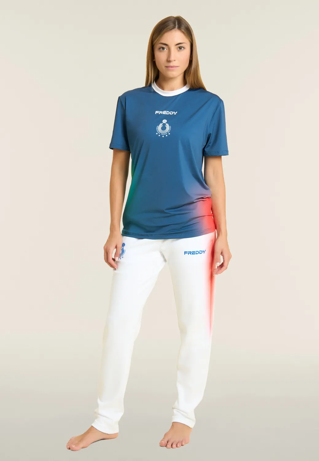 Freddy Beach Volley Italia 2025/26 T-Shirt Blau