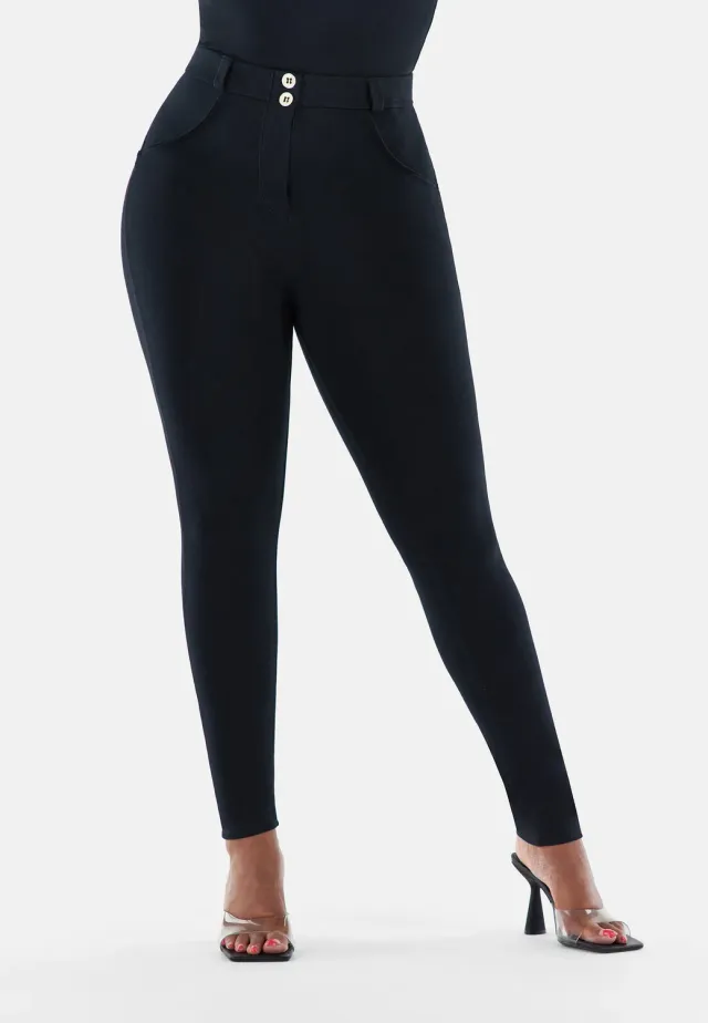 Freddy WR.UP Curvy Skinny Hose Schwarz Bio-Baumwolle
