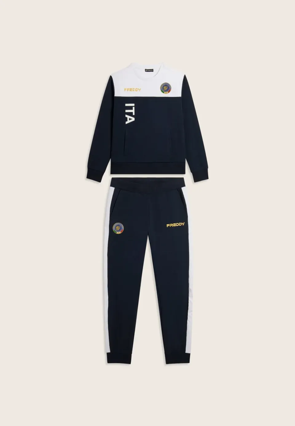 Freddy Italia FGI Trainingsanzug Dark Sapphire-White