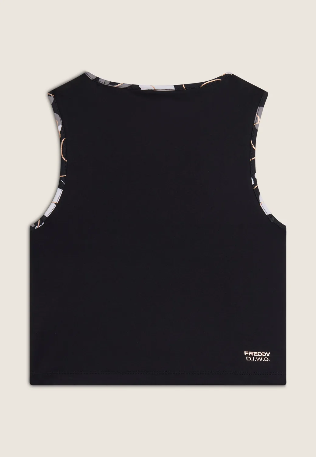 Freddy D.I.W.O. Sporttop bronze schwarz cropped