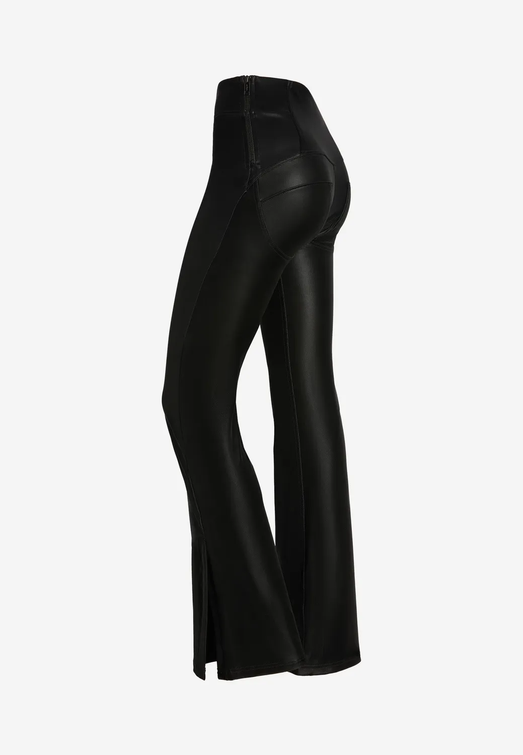 Freddy WR.UP Flare Kunstleder-Leggings Macaroon Push-up