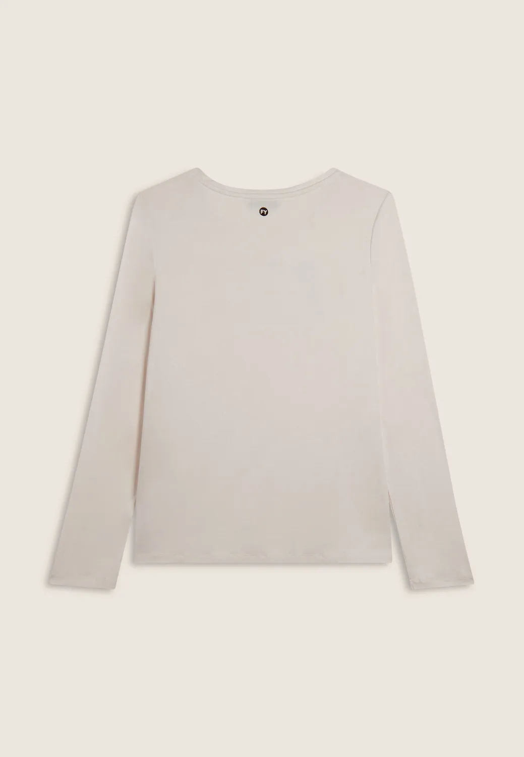 Freddy Langarmshirt Damen Schwarz Strasslogo