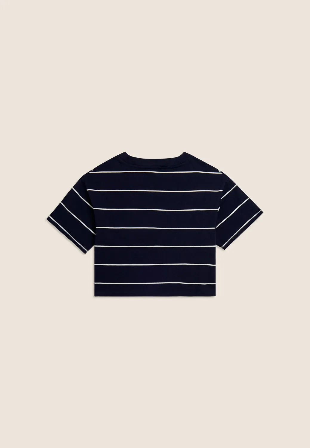Freddy Cropped T-Shirt Damen Blu Indigo Streifen