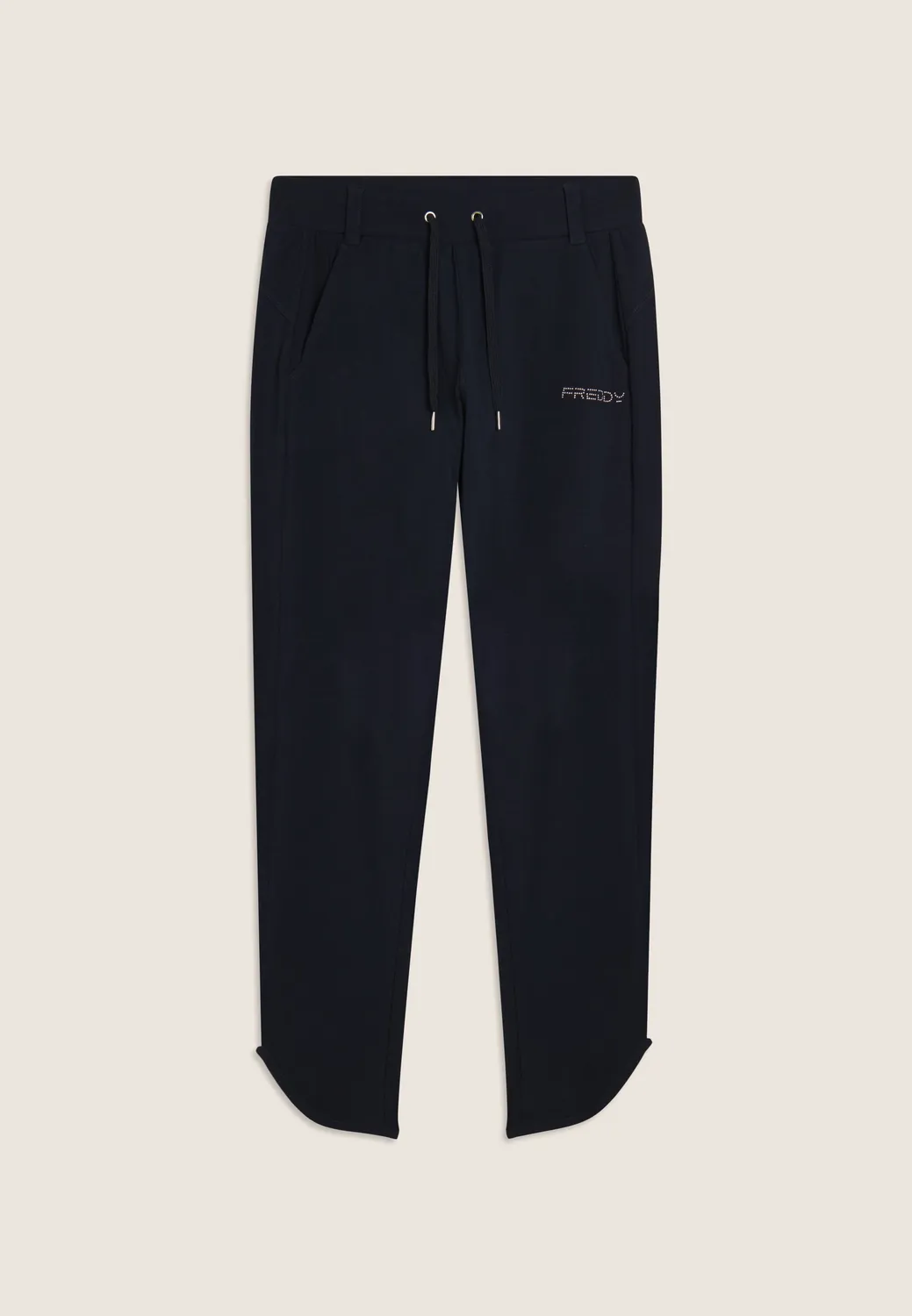 Freddy Damen Sporthose Slim Baumwolle Kordelzug