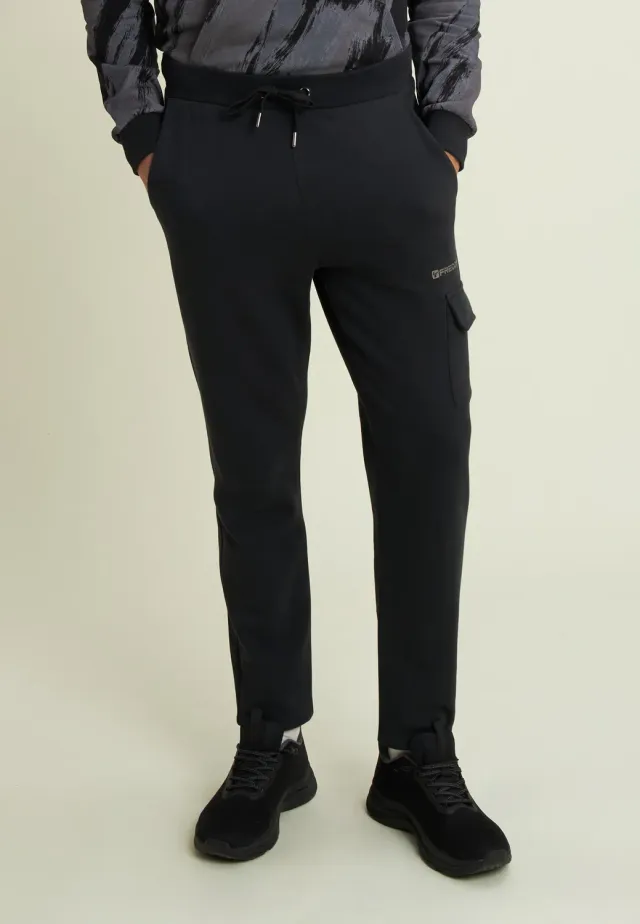 Freddy Cargo Jogginghose Herren Baumwolle Jet Black