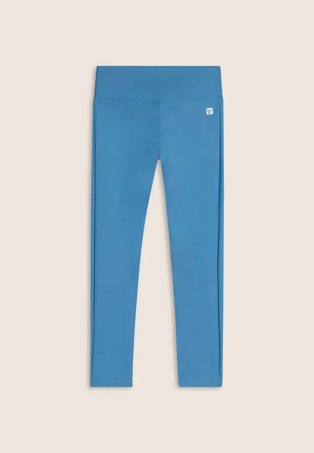 Freddy 7/8 Leder-Optik Leggings regular Faded Denim blickdicht