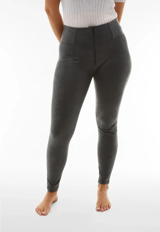 Freddy WR.UP Superskinny Push-up Hose Reptil Schwarz