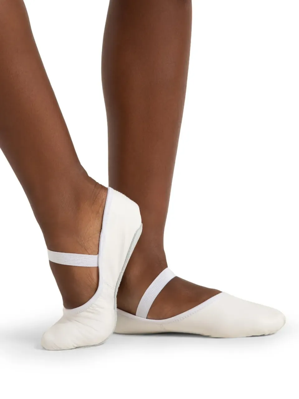 Capezio Luna V100WD Ballettschläppchen Weiß Vollsohle