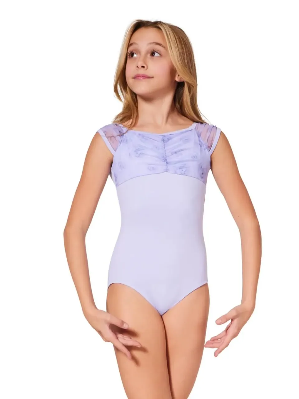 Capezio Coming Up Roses Rosa Ballettanzug Pink Kurzarm