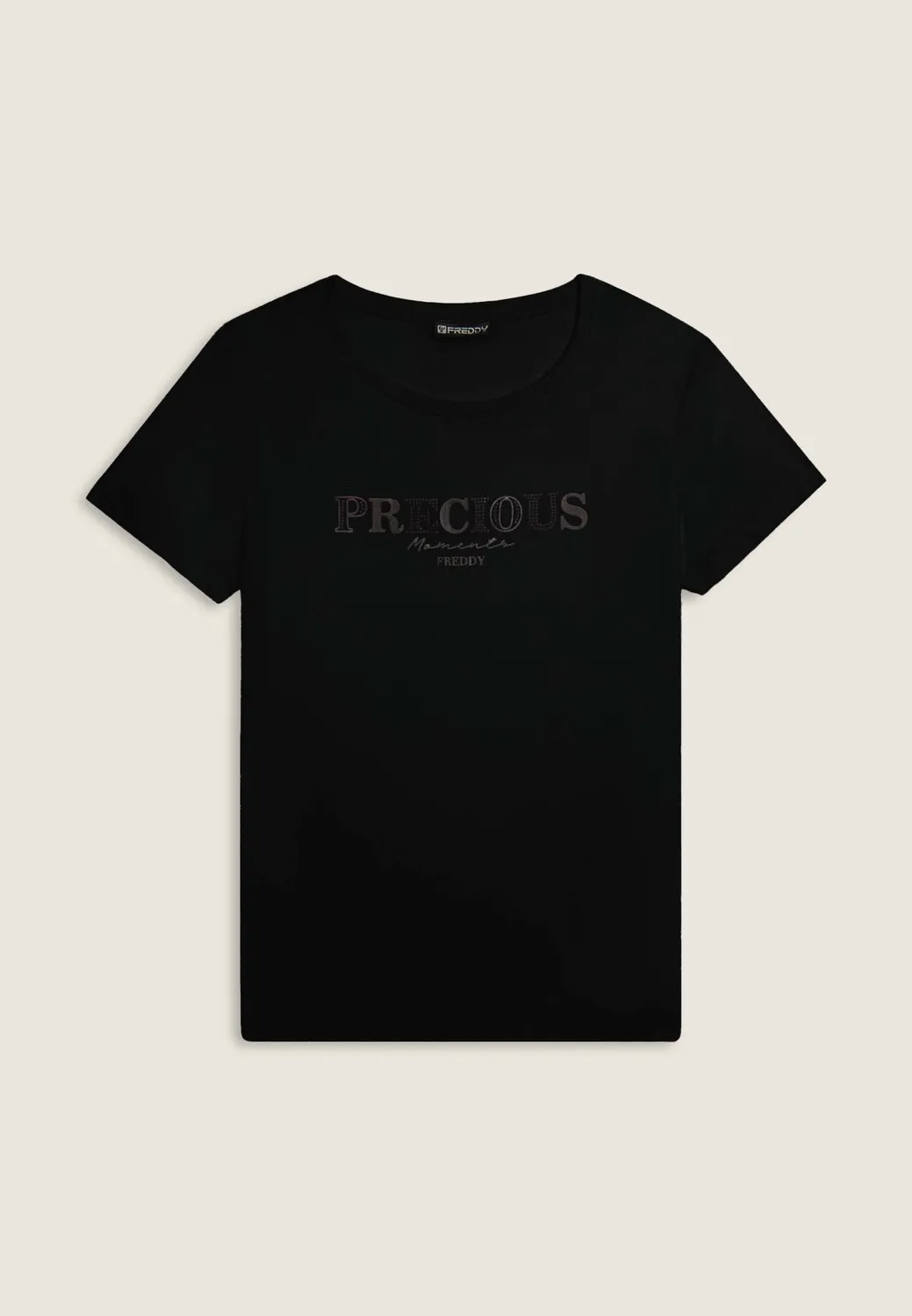 Freddy Precious Moments T-Shirt Strass Schwarz