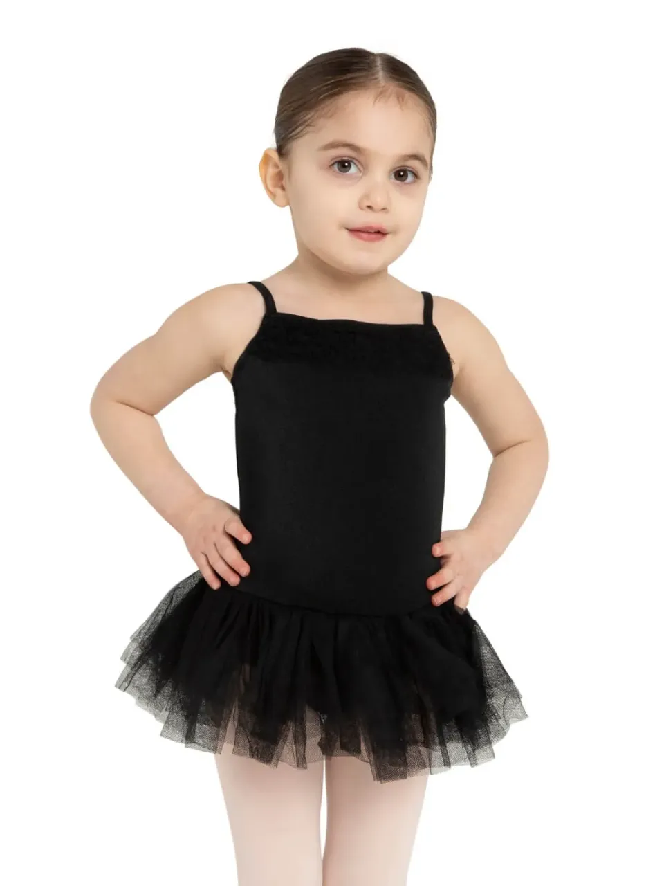 Capezio 11307CD Tutukleid Schwarz Mädchen Rüschen