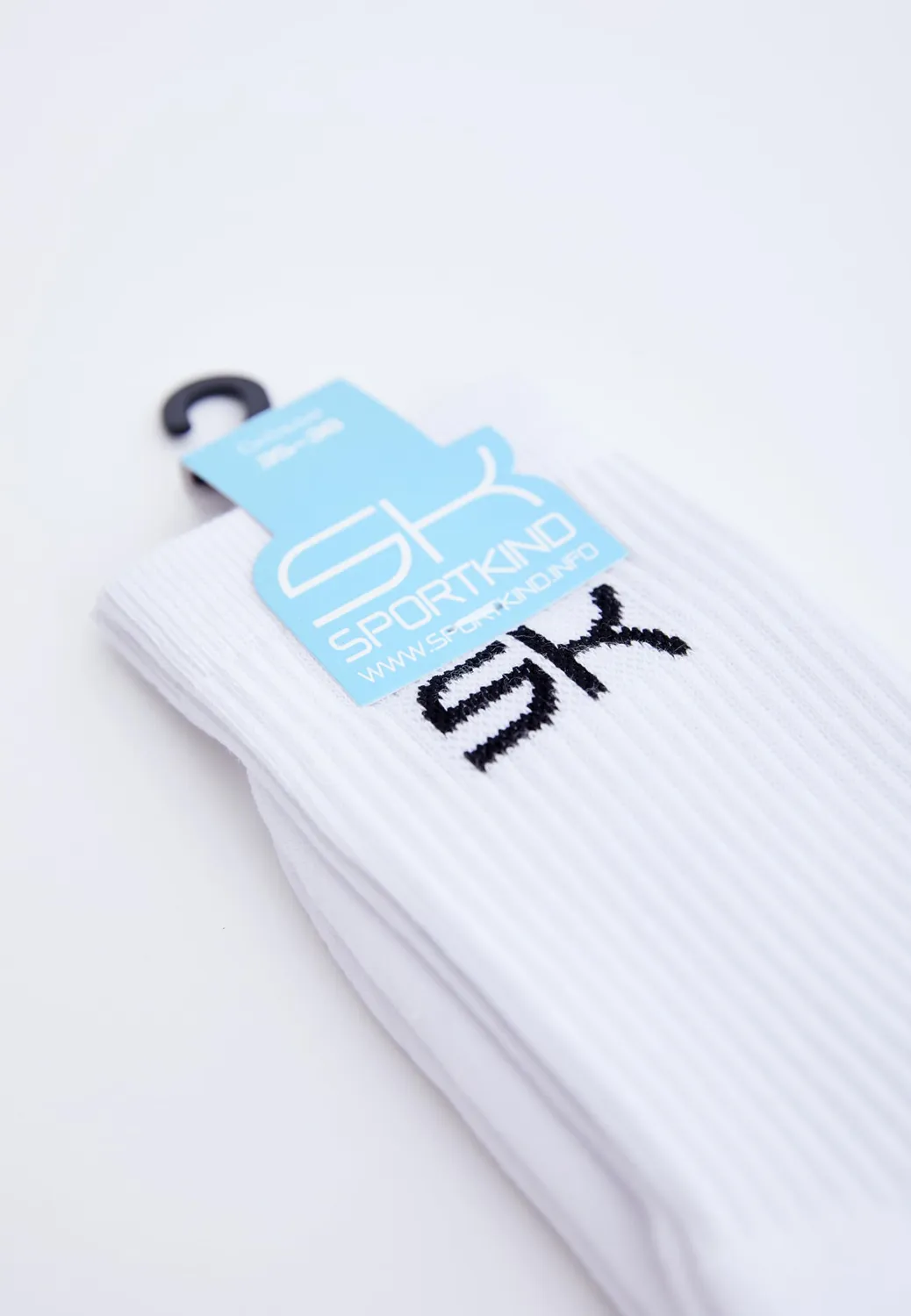Sportkind Tennis Socken lang Weiß 31-34 atmungsaktiv