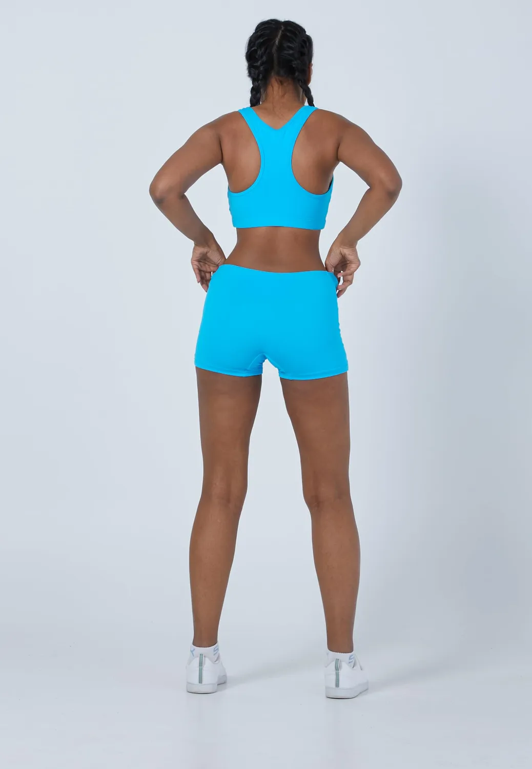 SPORTKIND Kurze Sport Shorts Turnhose Türkis atmungsaktiv