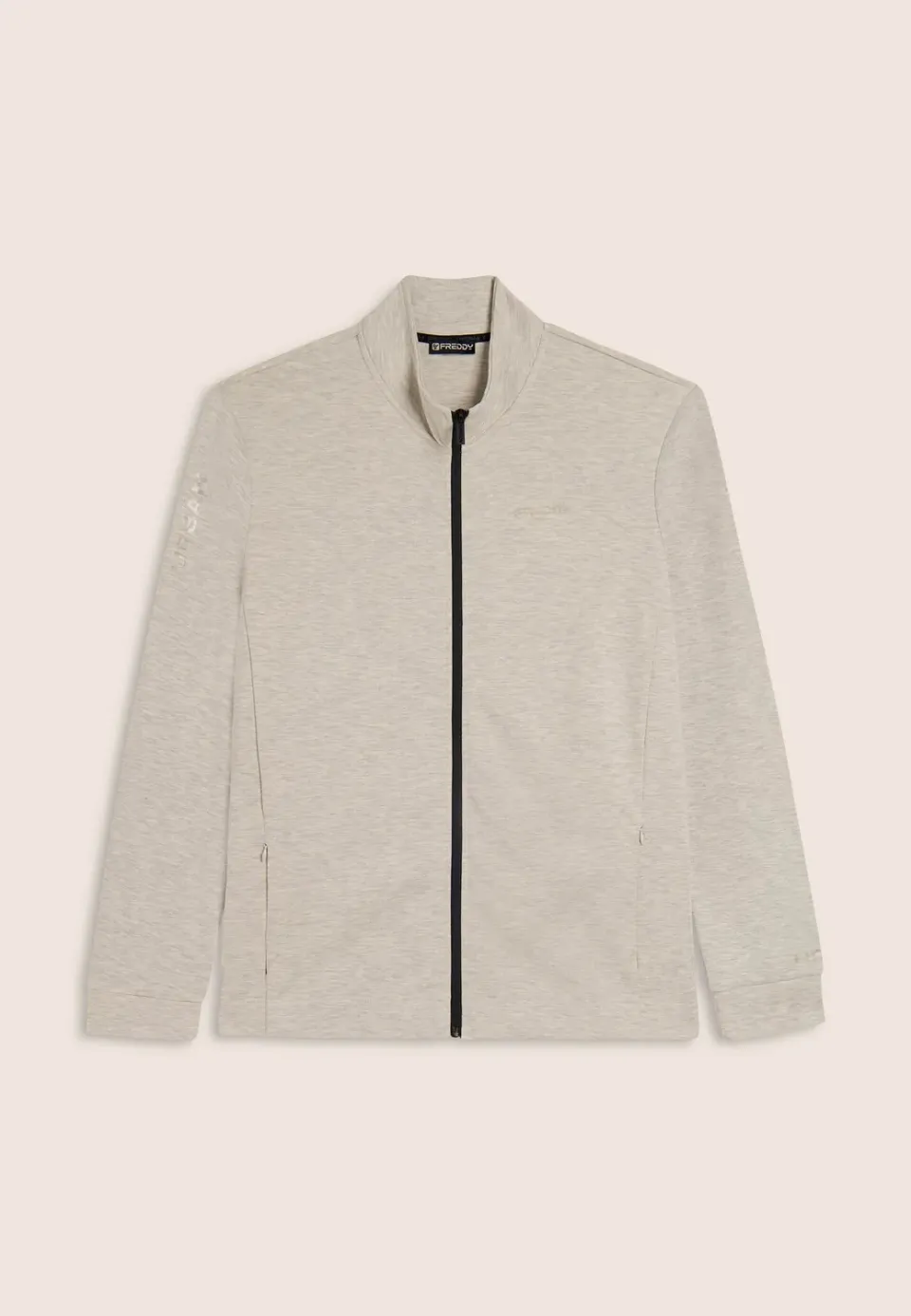 Freddy Sweatjacke Herren Full Zip mélange grau