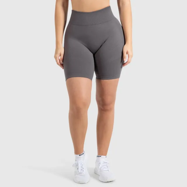 Smilodox Cetrina Maria Solid Shorts Schwarz Scrunch