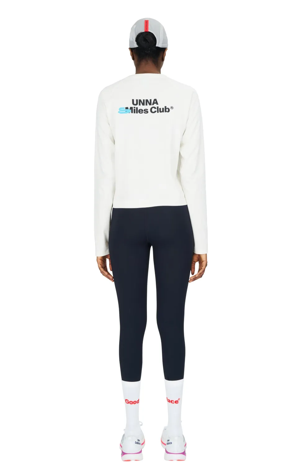 UNNA Smiles Club Tee LS W Longsleeve Vanilla White Bio-Baumwolle