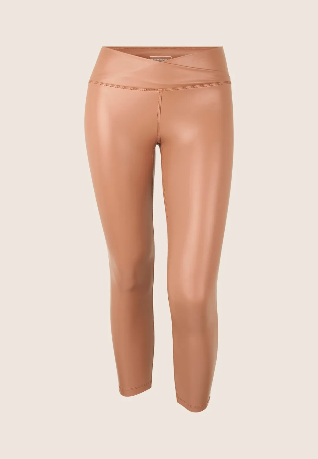 Freddy 7/8 Incrocio Leggings Forged Iron Vinyl-Look