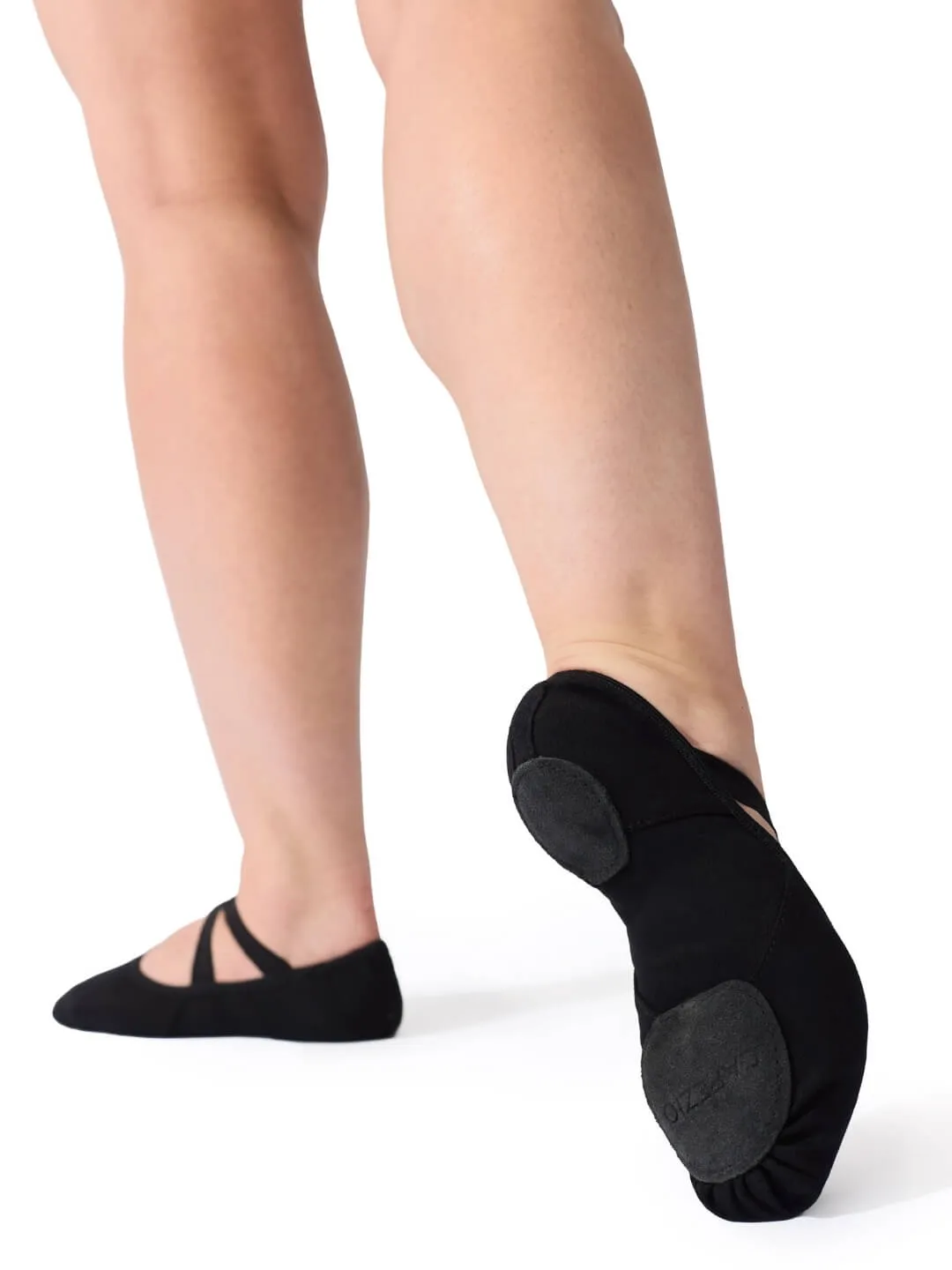 Capezio Hanami 2037W Ballettschläppchen Schwarz Canvas