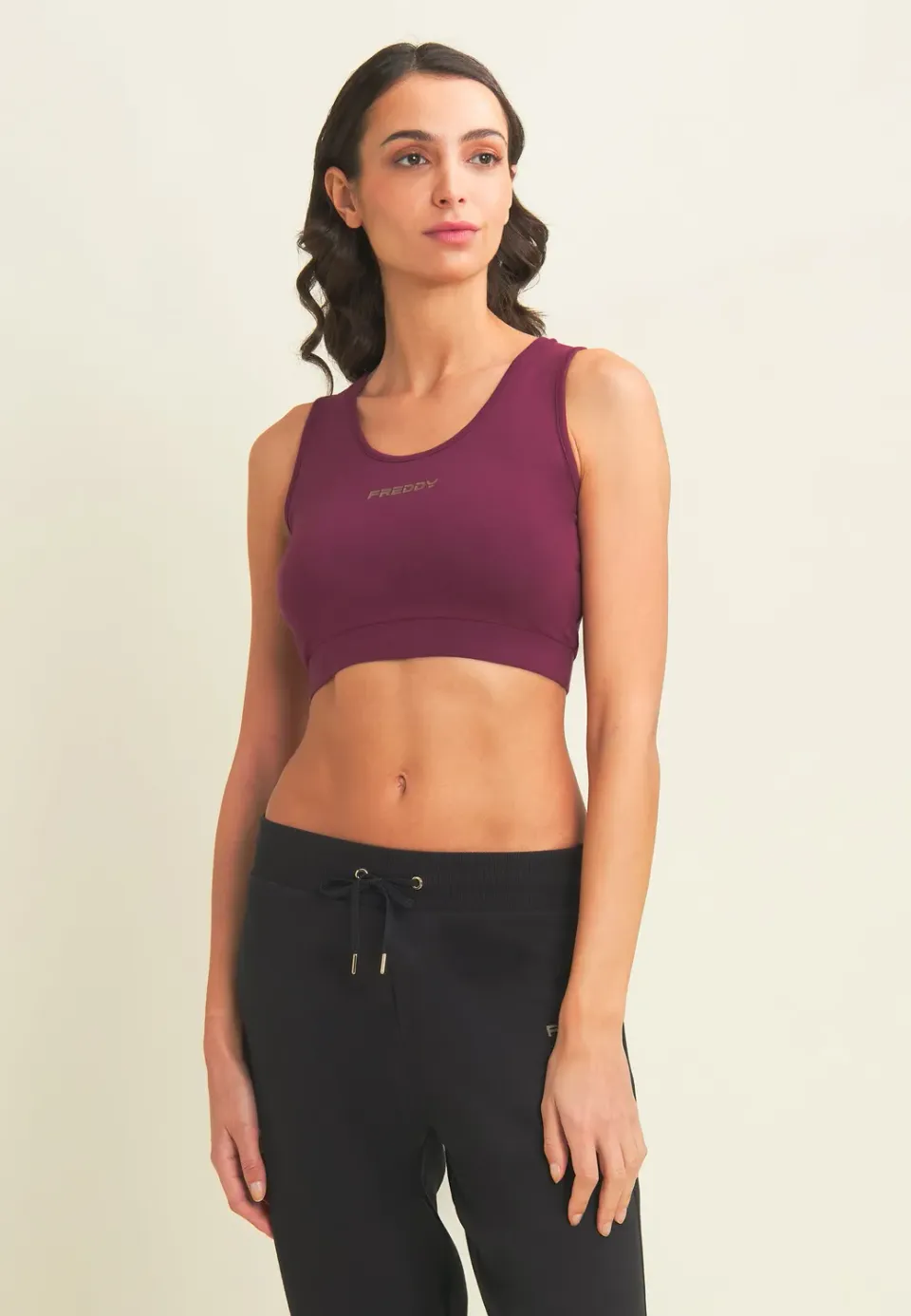 Freddy Sport Top Racerback Medium Support Schwarz